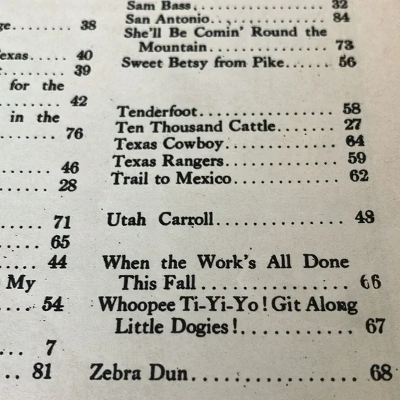 THE  COWBOY SINGS COPYRIGHT 1932 SONGS OF THE RANCH AND RANGE WESTERN FRONTIER - Picture 13 of 17